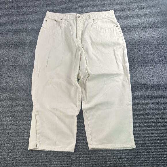 Women’s Galton Jeanswear White Capri Jeans W34xL21 - Picture 1 of 8